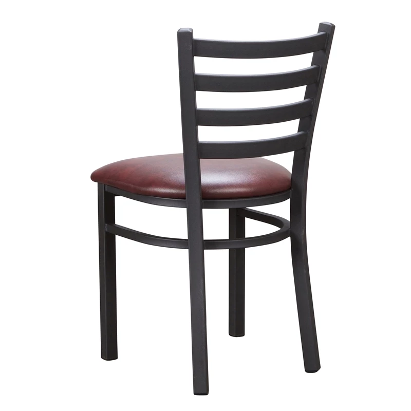 Outlet ๐ Linon Lassiter Metal Side Chair Set Of Two In Black And Burgundy ๐ 6 Outlet ๐ Linon Lassiter Metal Side Chair Set Of Two In Black And Burgundy ๐ - Image 4