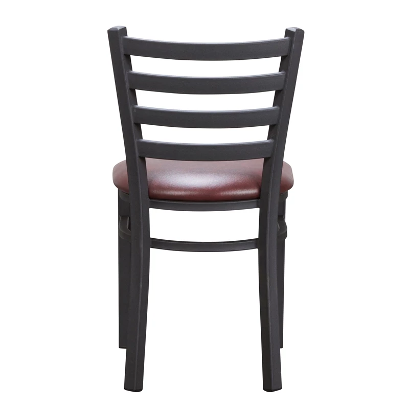 Outlet ๐ Linon Lassiter Metal Side Chair Set Of Two In Black And Burgundy ๐ 7 Outlet ๐ Linon Lassiter Metal Side Chair Set Of Two In Black And Burgundy ๐ - Image 5
