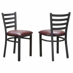 Outlet ๐ Linon Lassiter Metal Side Chair Set Of Two In Black And Burgundy ๐ 21 Outlet ๐ Linon Lassiter Metal Side Chair Set Of Two In Black And Burgundy ๐ -Cheap Office Chairs Store 2171384 7 L