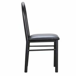 Best Sale 😉 Linon Lemmie Metal Side Chairs Set Of Two In Black 👏 -Cheap Office Chairs Store 2171399 12 L