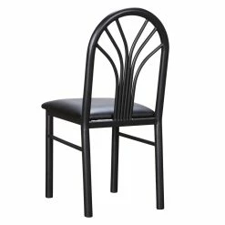 Best Sale 😉 Linon Lemmie Metal Side Chairs Set Of Two In Black 👏 -Cheap Office Chairs Store 2171399 13 L