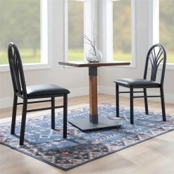 Best Sale 😉 Linon Lemmie Metal Side Chairs Set Of Two In Black 👏 -Cheap Office Chairs Store 2171399 17 L