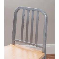 Buy ⭐ Linon Badden Metal Side Chairs Set Of Two In Silver ❤️ -Cheap Office Chairs Store 2171436 13 L