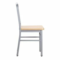 Buy ⭐ Linon Badden Metal Side Chairs Set Of Two In Silver ❤️ -Cheap Office Chairs Store 2171436 4 L