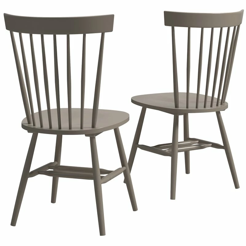 Flash Sale ๐ Sauder New Grange Solid Wood Spindle Back Dining Chair In Gray (Set Of 2) ๐งจ 4 Flash Sale ๐ Sauder New Grange Solid Wood Spindle Back Dining Chair In Gray (Set Of 2) ๐งจ - Image 2