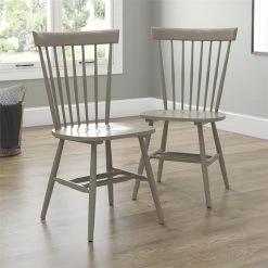 Flash Sale ๐ Sauder New Grange Solid Wood Spindle Back Dining Chair In Gray (Set Of 2) ๐งจ 10 Flash Sale ๐ Sauder New Grange Solid Wood Spindle Back Dining Chair In Gray (Set Of 2) ๐งจ -Cheap Office Chairs Store 2172889 2 L