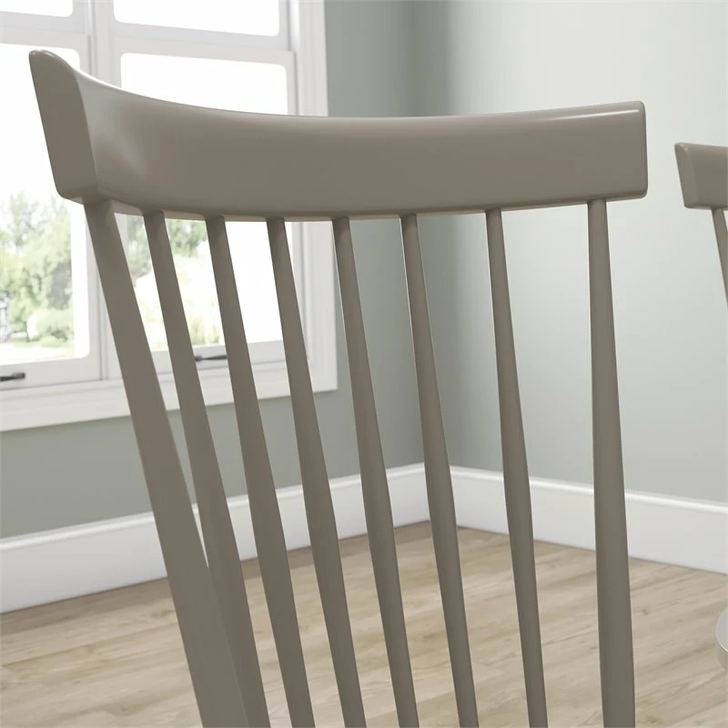 Flash Sale ๐ Sauder New Grange Solid Wood Spindle Back Dining Chair In Gray (Set Of 2) ๐งจ 6 Flash Sale ๐ Sauder New Grange Solid Wood Spindle Back Dining Chair In Gray (Set Of 2) ๐งจ - Image 4