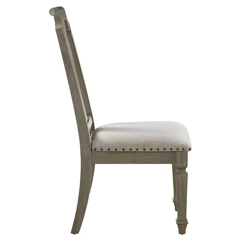 Best deal 🛒 ACME Furniture ACME Zumala Fabric Upholstery Side Chair In Beige And Weathered Oak (Set Of 2) 😀 6 Best deal 🛒 ACME Furniture ACME Zumala Fabric Upholstery Side Chair In Beige And Weathered Oak (Set Of 2) 😀 - Image 4