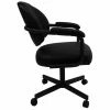 Best Pirce ❤️ Tobias Designs Fabric Upholstered Swivel Tilt Dining Arm Chair In All Black ⌛ -Cheap Office Chairs Store 2186499 L