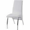 Top 10 🎁 ACME Furniture ACME Pervis Side Chair In White PU And Chrome 🎉 -Cheap Office Chairs Store 2201805 1 L