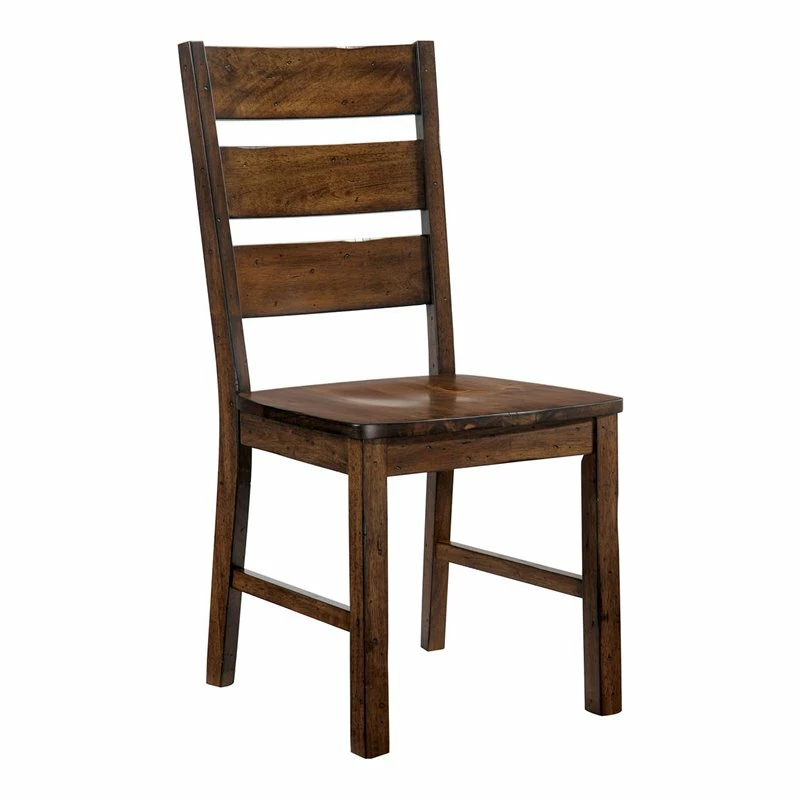 Best Pirce ๐ Benjara 18.13" Solid Wood Side Chair With Ladder Backrest In Brown (Set Of 2) ๐ 3 Best Pirce ๐ Benjara 18.13" Solid Wood Side Chair With Ladder Backrest In Brown (Set Of 2) ๐