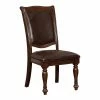 Hot Sale 🥰 Benjara Alpena 21" Traditional Solid Wood Side Chair In Brown (Set Of 2) ❤️