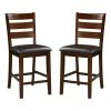 Buy 😍 Benjara 26" Solid Wood Counter Height Armless Chair In Brown (Set Of 2) ✨ 1 Buy 😍 Benjara 26" Solid Wood Counter Height Armless Chair In Brown (Set Of 2) ✨ -Cheap Office Chairs Store 2203873 1 L