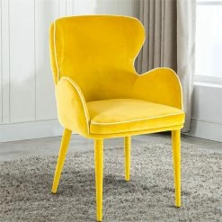 Cheapest ⭐ Benjara 33 Inch Wingback Dining Chair With High Curvy Arms- Yellow Fabric ❤️ 15 Cheapest ⭐ Benjara 33 Inch Wingback Dining Chair With High Curvy Arms- Yellow Fabric ❤️ -Cheap Office Chairs Store 2207258 6 L