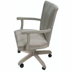 Best Sale 🔔 Tobias Designs 38" Solid Caster Wood Dining Chair On Wheels In Natural Fun ⭐ -Cheap Office Chairs Store 2209817 2 L