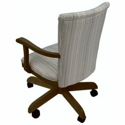 Buy ⭐ Tobias Designs 38" Caster Wood Dining Chair On Wheels In Natural Fun/Walnut 🧨 -Cheap Office Chairs Store 2209818 1 L