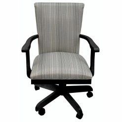 Best Sale 🎁 Tobias Designs 38" Caster Wood Dining Chair On Wheels In Natural Fun/ Black ✔️