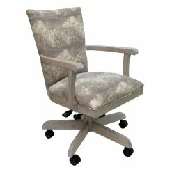 Flash Sale ๐งจ Tobias Designs 38" Caster Solid Wood Dining Chair On Wheels In Mountain Brown ๐คฉ