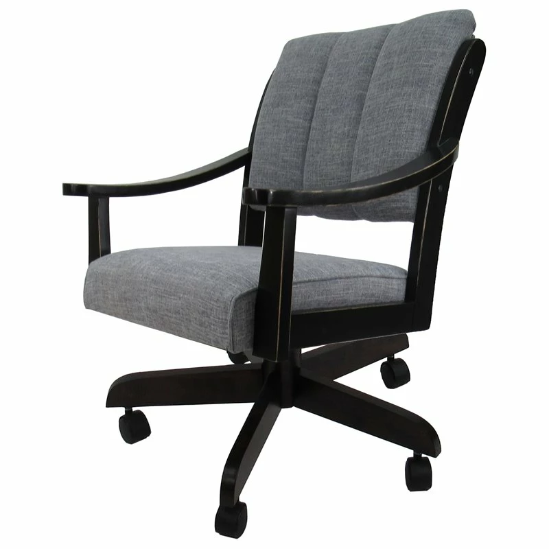 Promo ❤️ Tobias Designs Casa 37" Swivel Wood Dining Caster Chair In Blended Gray ✨ 3 Promo ❤️ Tobias Designs Casa 37" Swivel Wood Dining Caster Chair In Blended Gray ✨