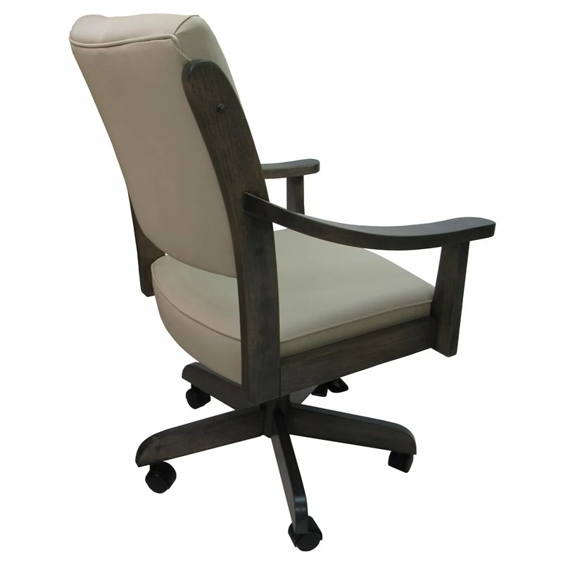 Hot Sale ⌛ Tobias Designs Casa 37" Swivel Wood Dining Caster Chair In Ocean Beige 🌟 4 Hot Sale ⌛ Tobias Designs Casa 37" Swivel Wood Dining Caster Chair In Ocean Beige 🌟 - Image 2