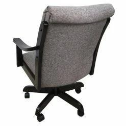 Best Sale 🛒 Tobias Designs Casa 37" Swivel Wood Dining Caster Chair In Mojave Gray 👏 -Cheap Office Chairs Store 2209885 2 L