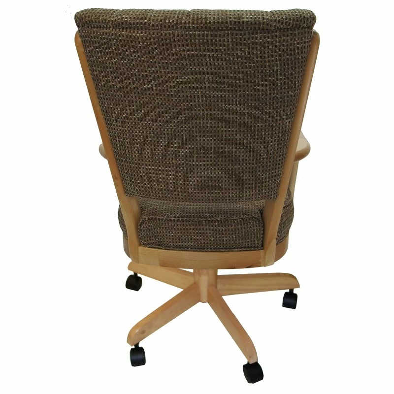 Best Sale 😀 Tobias Designs Classic 37" Wood Dining Chair On Wheels In Checkered/Natural Oak 😍 4 Best Sale 😀 Tobias Designs Classic 37" Wood Dining Chair On Wheels In Checkered/Natural Oak 😍 - Image 2