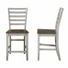 Discount 👍 Steve Silver Company Abacus Two-tone Smokey Alabaster And Brown Counter Chair 🛒