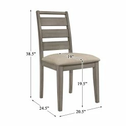 Best deal 👍 Lexicon Bainbridge 19.5" Wood Dining Room Side Chair In Gray (Set Of 2) 😀 15 Best deal 👍 Lexicon Bainbridge 19.5" Wood Dining Room Side Chair In Gray (Set Of 2) 😀 -Cheap Office Chairs Store 2211917 6 L