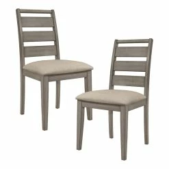 Best deal 👍 Lexicon Bainbridge 19.5" Wood Dining Room Side Chair In Gray (Set Of 2) 😀