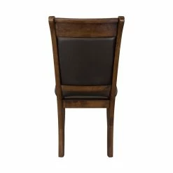 Best Pirce 🛒 Lexicon Wieland 19" Transitional Wood Dining Room Side Chair In Brown (Set Of 2) 🥰 -Cheap Office Chairs Store 2211920 4 L