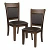 Best Pirce 🛒 Lexicon Wieland 19" Transitional Wood Dining Room Side Chair In Brown (Set Of 2) 🥰