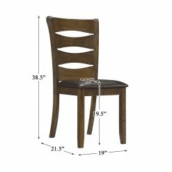 Budget ๐ Lexicon Darla 19.5" Transitional Wood Dining Room Side Chair In Brown (Set Of 2) โจ 13 Budget ๐ Lexicon Darla 19.5" Transitional Wood Dining Room Side Chair In Brown (Set Of 2) โจ -Cheap Office Chairs Store 2211953 5 L