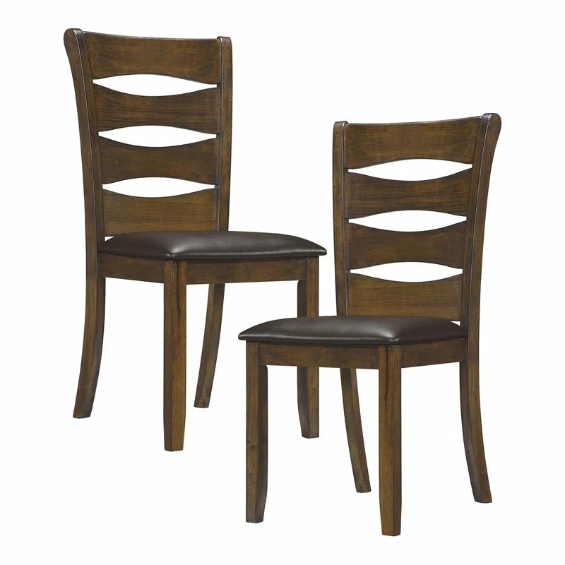 Budget ๐ Lexicon Darla 19.5" Transitional Wood Dining Room Side Chair In Brown (Set Of 2) โจ 3 Budget ๐ Lexicon Darla 19.5" Transitional Wood Dining Room Side Chair In Brown (Set Of 2) โจ
