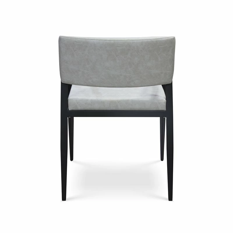 Brand new 👏 B-Modern Social 21.25" Modern Eco-Leather Armchair In Light Gray/Black ❤️ 6 Brand new 👏 B-Modern Social 21.25" Modern Eco-Leather Armchair In Light Gray/Black ❤️ - Image 4