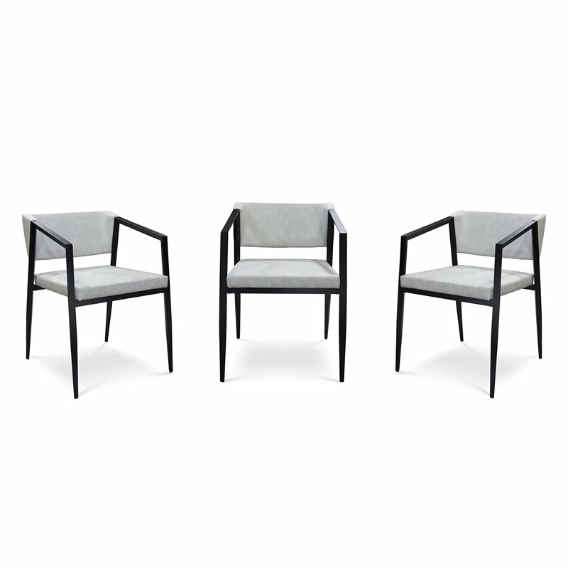 Brand new 👏 B-Modern Social 21.25" Modern Eco-Leather Armchair In Light Gray/Black ❤️ 7 Brand new 👏 B-Modern Social 21.25" Modern Eco-Leather Armchair In Light Gray/Black ❤️ - Image 5