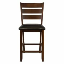 Best reviews of 😀 Lexicon Ameillia 25.5" Wood Counter Height Dining Room Chair In Oak (Set Of 2) ❤️ -Cheap Office Chairs Store 2212243 2 L
