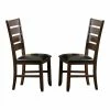Outlet 💯 Lexicon Ameillia 19.5" Wood Dining Room Side Chair In Dark Oak (Set Of 2) ❤️ -Cheap Office Chairs Store 2212244 L