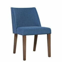 Budget 💯 Liberty Furniture Space Savers Medium Brown Nido Chair - Blue (RTA)-Set Of 2 ❤️ -Cheap Office Chairs Store 2215326 1 L