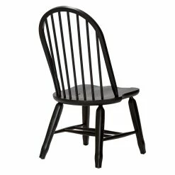 Best Sale 🧨 Liberty Furniture Treasures Bow Back Side Chair - Black-Set Of 2 🤩 -Cheap Office Chairs Store 2215360 2 L