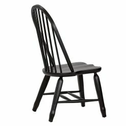 Best Sale 🧨 Liberty Furniture Treasures Bow Back Side Chair - Black-Set Of 2 🤩 -Cheap Office Chairs Store 2215360 6 L