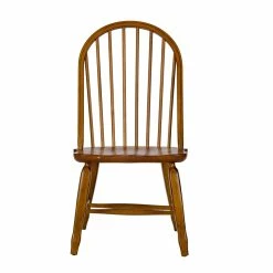 Coupon 😍 Liberty Furniture Treasures Medium Brown Bow Back Side Chair - Oak-Set Of 2 💯 -Cheap Office Chairs Store 2215361 2 L