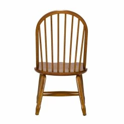 Coupon 😍 Liberty Furniture Treasures Medium Brown Bow Back Side Chair - Oak-Set Of 2 💯 -Cheap Office Chairs Store 2215361 4 L