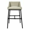 Budget 🎉 Moti Aliso Morgan 31" Adjustable Fabric Dining/Bar/Counter Chair In Light Gray ⌛