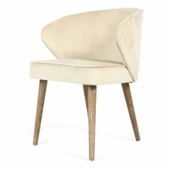 Cheap 🤩 Gild Design House Delilah 18" Fabric Upholstered Dining Chair In Cream 👏