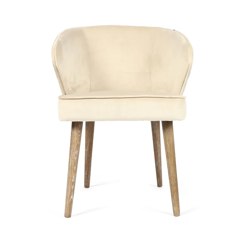 Cheap 🤩 Gild Design House Delilah 18" Fabric Upholstered Dining Chair In Cream 👏 4 Cheap 🤩 Gild Design House Delilah 18" Fabric Upholstered Dining Chair In Cream 👏 - Image 2
