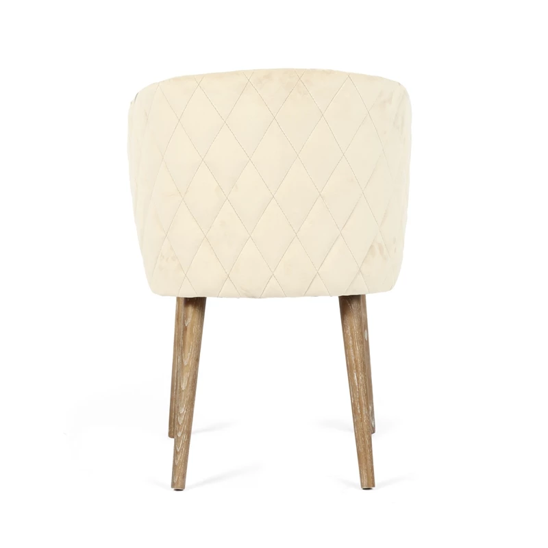 Cheap 🤩 Gild Design House Delilah 18" Fabric Upholstered Dining Chair In Cream 👏 6 Cheap 🤩 Gild Design House Delilah 18" Fabric Upholstered Dining Chair In Cream 👏 - Image 4