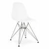 Budget 😉 Aron Living Tower 17" Plastic And Chrome Steel Dining Chair In White ⭐ 2 Budget 😉 Aron Living Tower 17" Plastic And Chrome Steel Dining Chair In White ⭐ -Cheap Office Chairs Store 2219170 L