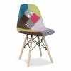 Buy 👍 Aron Living Pyramid 17.5" Cotton And Wood Dining Chair In Multi-Color 🧨 -Cheap Office Chairs Store 2219203 L