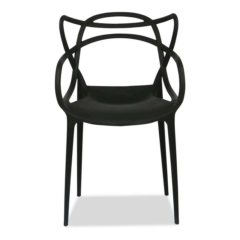 Coupon 👏 Aron Living Monte 18" Mid-Century Plastic Dining Chair In Black 👏 3 Coupon 👏 Aron Living Monte 18" Mid-Century Plastic Dining Chair In Black 👏