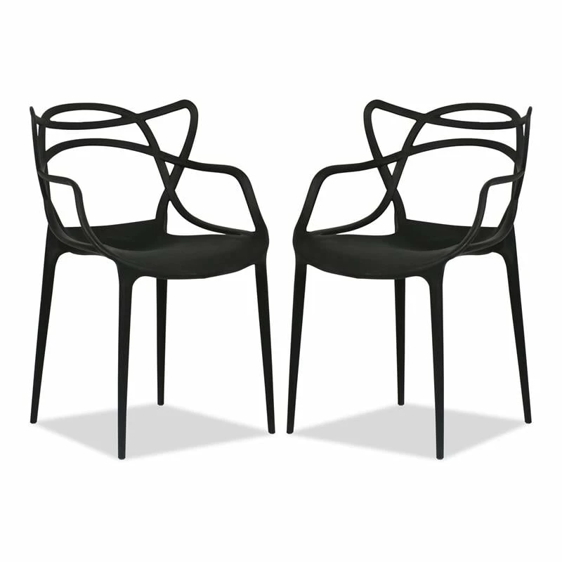 Cheapest 🎁 Aron Living Monte 18" Mid-Century Plastic Dining Chairs In Black (Set Of 2) 🛒 3 Cheapest 🎁 Aron Living Monte 18" Mid-Century Plastic Dining Chairs In Black (Set Of 2) 🛒